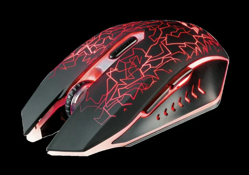 Mouse Gaming Wireless Trust GXT 107 Izza, 2000 dpi, Negru