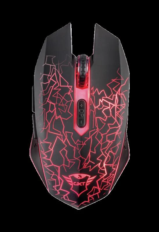 Mouse Gaming Wireless Trust GXT 107 Izza, 2000 dpi, Negru
