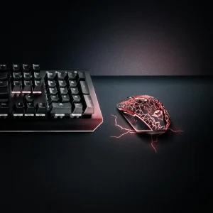 Mouse Gaming Wireless Trust GXT 107 Izza, 2000 dpi, Negru
