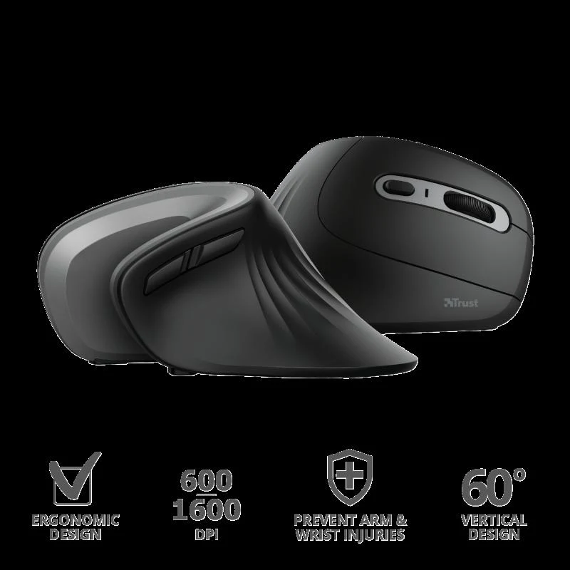 Mouse Wireless Trust Verro, 1600 dpi, Multicolor