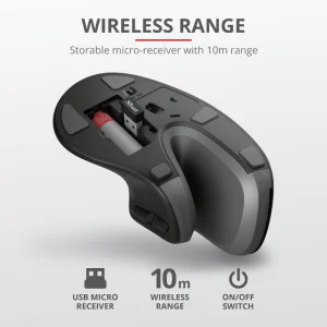 Mouse Wireless Trust Verro, 1600 dpi, Multicolor