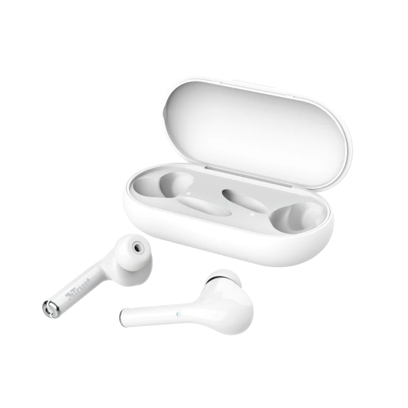 Casti In-ear Trust Nika, Wireless, Alb