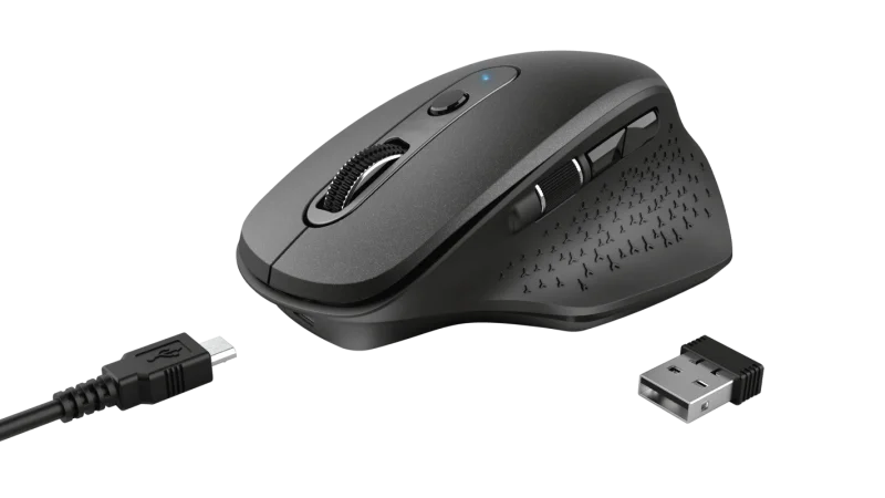 Mouse Wireless Trust Ozaa, 2400 dpi, Negru Mouse Wireless Trust Ozaa, 2400 dpi, Negru