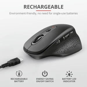 Mouse Wireless Trust Ozaa, 2400 dpi, Negru Mouse Wireless Trust Ozaa, 2400 dpi, Negru