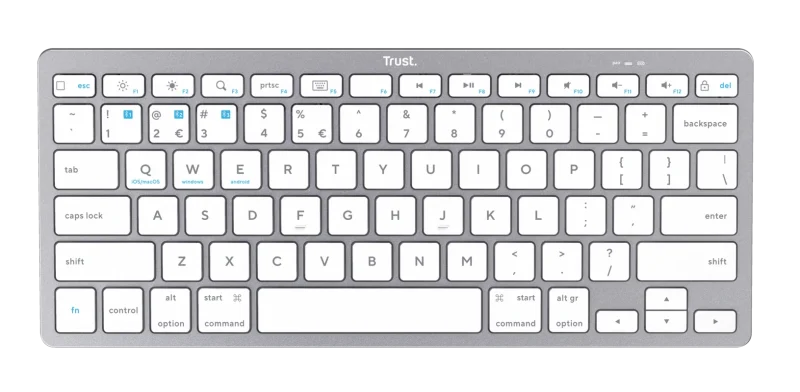 Tastatura Trust 24651, Wireless, Alb
