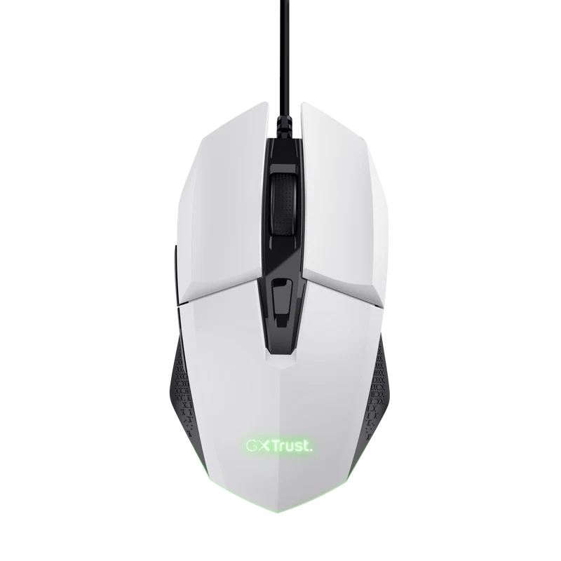 Mouse Gaming Trust GXT 109W Felox, 6400 DPI, alb