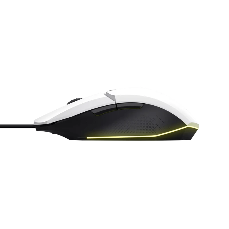 Mouse Gaming Trust GXT 109W Felox, 6400 DPI, alb