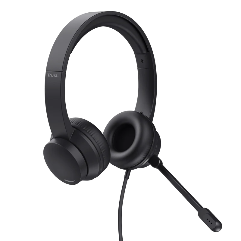 Casti Head-band Trust Ayda, Wired, negru