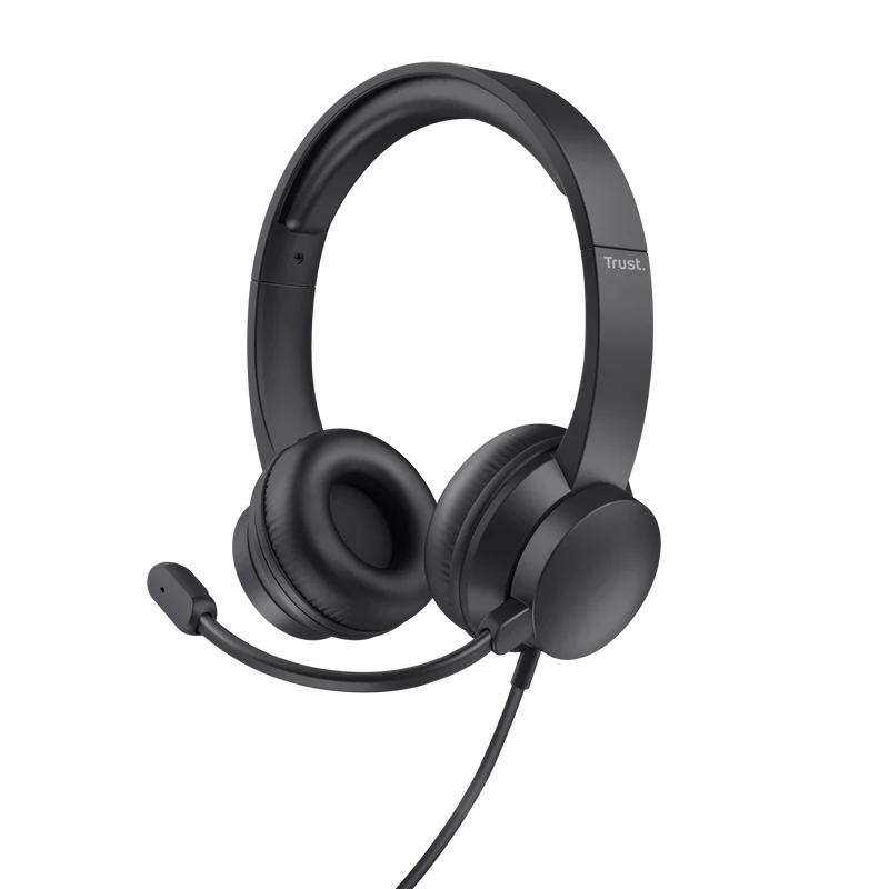 Casti Head-band Trust Ayda, Wired, Negru