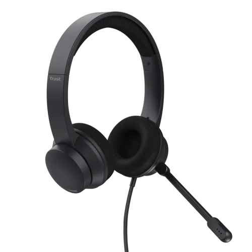 Casti Head-band Trust Ayda, Wired, noise-canceling, Negru