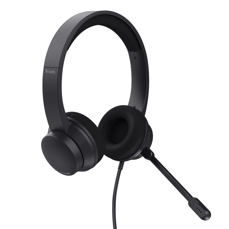 Casti Head-band Trust Ayda, Wired, noise-canceling, Negru