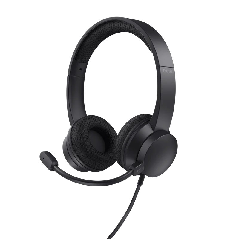 Casti Head-band Trust Ayda, Wired, noise-canceling, Negru