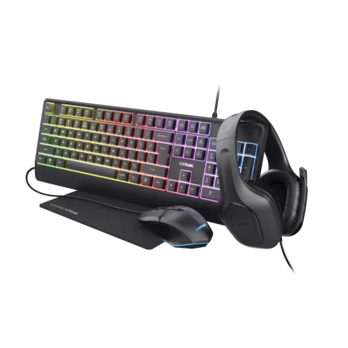 Tastatura Mecanica Gaming Trust GXT 792 QUADROX, USB, Negru