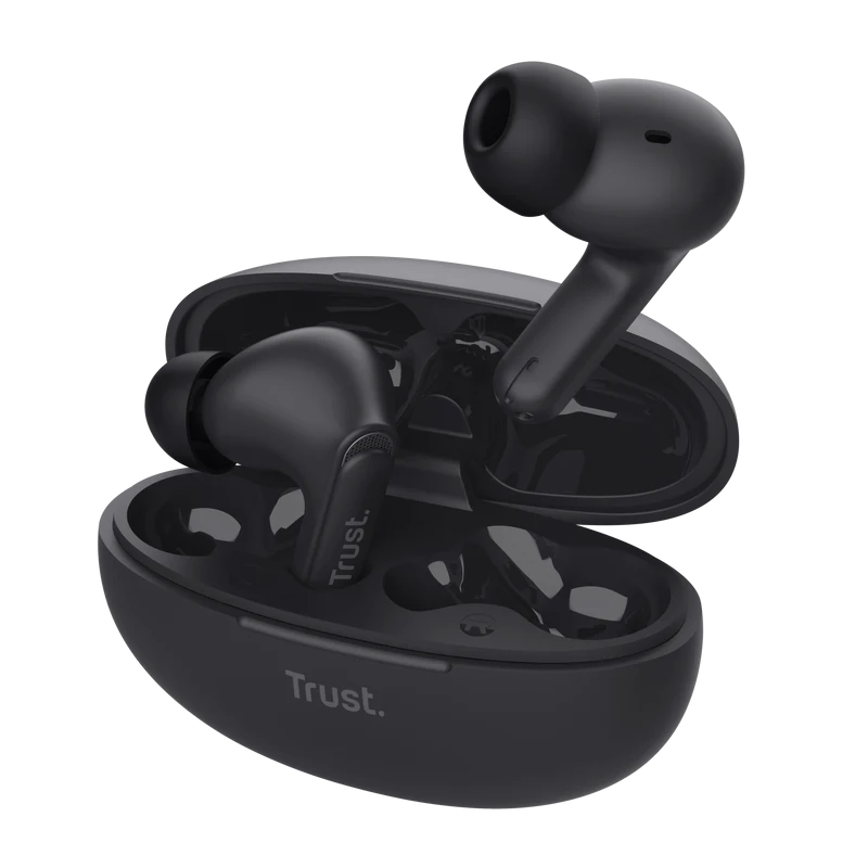 Casti In-ear Trust Yavi, Wireless, Negru