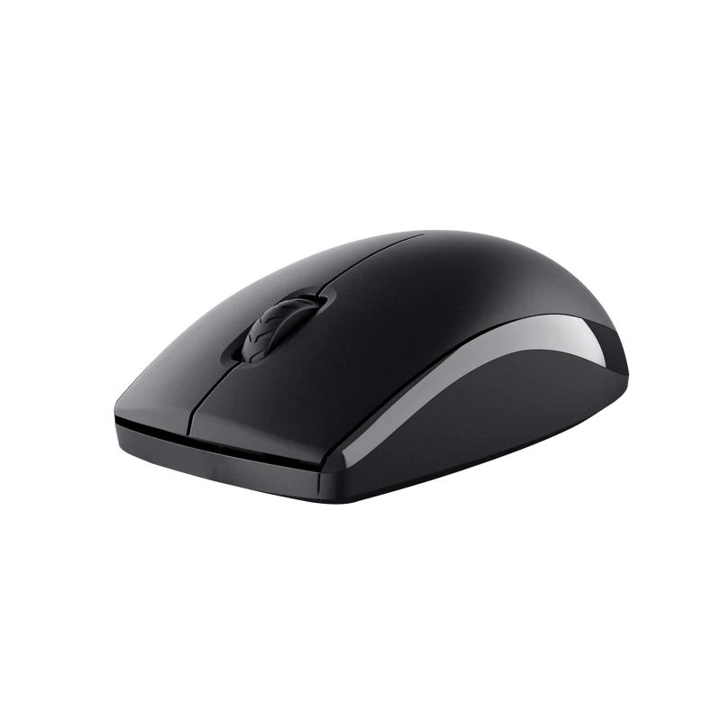 Kit Wireless tastatura si mouse TRUST Primo, taste numerice, Negru
