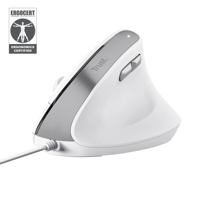 Mouse Trust Bayo II, 2400 DPI, Alb
