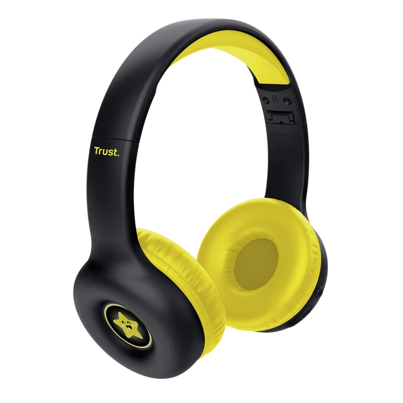 Casti Head-band Trust Nouna, Wireless/Wired, Negru Casti Head-band Trust Nouna, Wireless/Wired, Negru