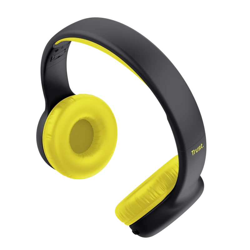 Casti Head-band Trust Nouna, Wireless/Wired, Negru Casti Head-band Trust Nouna, Wireless/Wired, Negru
