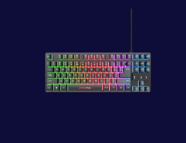 Kit Wired tastatura si mouse Trust GXT 798, negru Kit Wired tastatura si mouse Trust GXT 798, negru