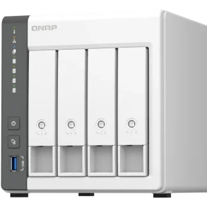 NAS QNAP 433 4-Bay, CPU ARM 2.0GHz Quad core, RAM 4GB, HDD 2.5"/3.5" SATA 6Gbps (neincluse), LAN: 1 x 2.5GbE + 1 x GbE, USB3.2 Gen1: 1 USB2.0: 2, tower, adaptor alimentare, garantie 2 ani NAS QNAP 433 4-Bay, CPU ARM 2.0GHz Quad core, RAM 4GB, HDD 2.5"/3.5" SATA 6Gbps (neincluse), LAN: 1 x 2.5GbE + 1 x GbE, USB3.2 Gen1: 1 USB2.0: 2, tower, adaptor alimentare, garantie 2 ani