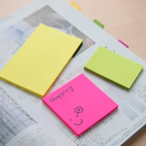 Notes autoadeziv 76 x 76 mm, 3 x 50 file/set, Stick'n - 3 culori fosforescente