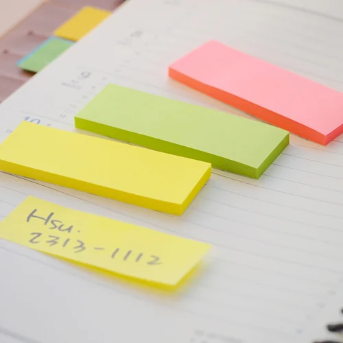 Stick notes index 76 x 25 mm, 3 x 50 file/set, Stick'n - 3 culori neon