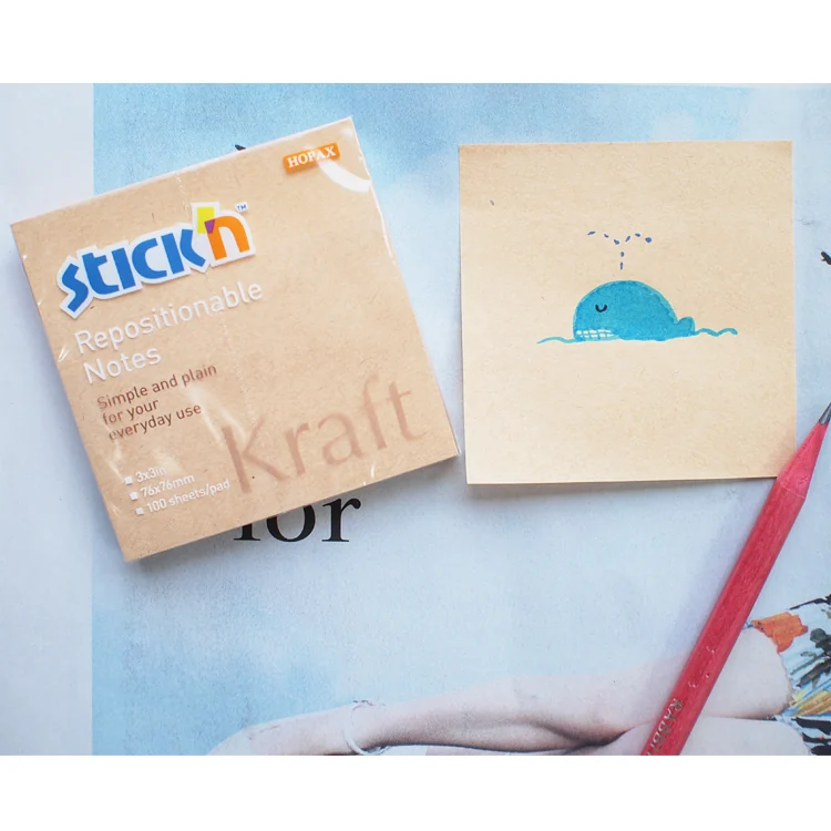 Notes autoadeziv 76 x 76 mm, 100 file, Stick'n - kraft