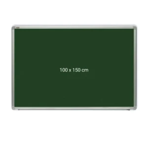 Tabla verde magnetica cu rama din aluminiu, 100 x 150 cm, pentru creta, Optima