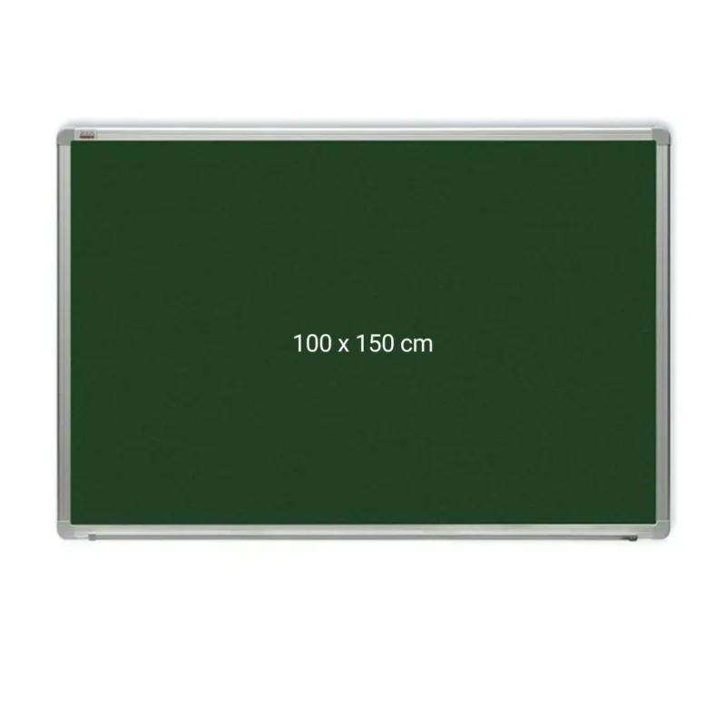 Tabla verde magnetica cu rama din aluminiu, 100 x 150 cm, pentru creta, Optima Tabla verde magnetica cu rama din aluminiu, 100 x 150 cm, pentru creta, Optima