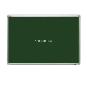 Tabla verde magnetica cu rama din aluminiu, 100 x 200 cm, pentru creta, Optima