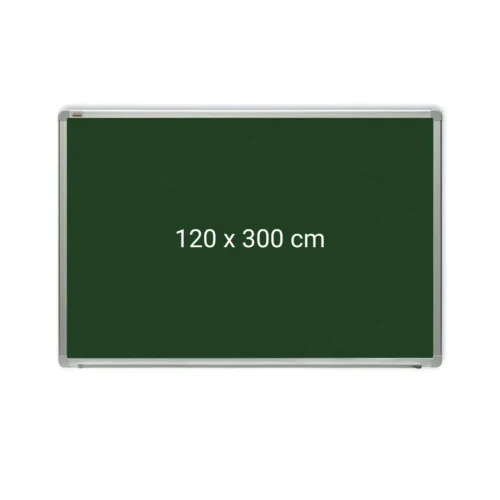 Tabla verde magnetica cu rama din aluminiu, 120 x 300 cm, pentru creta, Optima Tabla verde magnetica cu rama din aluminiu, 120 x 300 cm, pentru creta, Optima