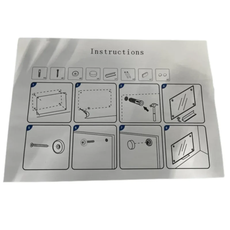 Tabla alba magnetica din sticla, 100 x 150 cm, Optima + Kit (burete, spray, magneti)