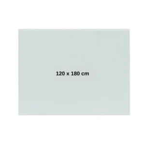 Tabla alba magnetica din sticla, 120 x 180 cm, Optima + Kit (burete, spray, magneti)