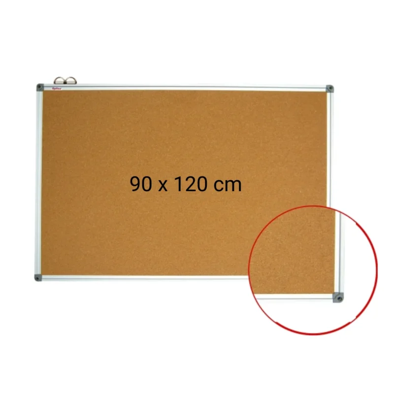 Panou pluta cu rama din aluminiu, 90 x 120 cm, Optima