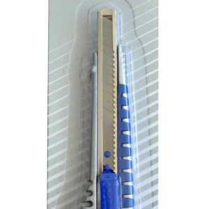 Cutter Optima Basic, lama 9mm SK5, sina metalica, aluminiu cu rubber grip