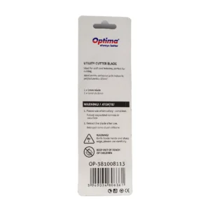 Cutter Optima Basic, lama 9mm SK5, sina metalica, aluminiu cu rubber grip