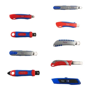 Cutter Optima Premium, lama 18mm SK5, 2 functiuni, sina metalica, aluminiu cu ABS