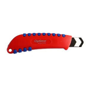 Cutter Optima Basic, lama 18mm SK7, sina metalica, ABS cu rubber grip