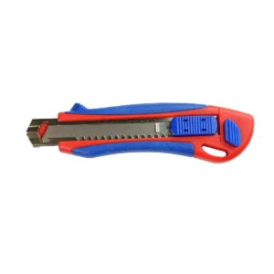 Cutter Optima Premium, lama 18mm + 2 rezerve SK5, auto-incarcare, sina metalica, ABS cu rubber grip