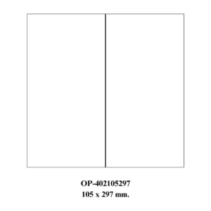 Etichete albe autoadezive 2/A4, 105 x 297 mm, 100 coli/top, Optima