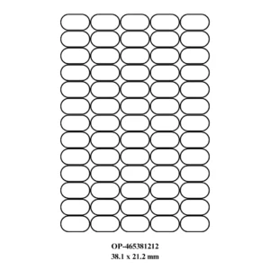Etichete albe autoadezive 65/A4, 38.1 x 21.2 mm, 100 coli/top, Optima - colturi rotunjite Etichete albe autoadezive 65/A4, 38.1 x 21.2 mm, 100 coli/top, Optima - colturi rotunjite