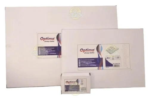 Folie laminare Optima, 65 x 95 mm, 125 microni, 100 folii/top Folie laminare Optima, 65 x 95 mm, 125 microni, 100 folii/top