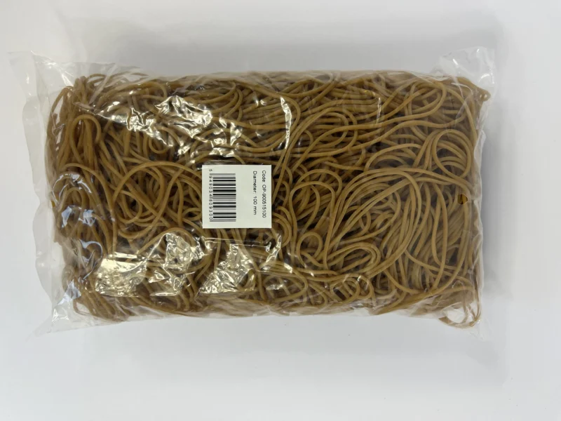 Elastice pentru bani, 90% cauciuc, 500gr/punga, D100, grosime 1.5mm x 1.5mm, Optima - natural Elastice pentru bani, 90% cauciuc, 500gr/punga, D100, grosime 1.5mm x 1.5mm, Optima - natural