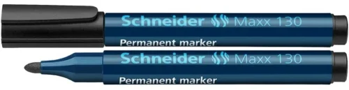 Permanent marker SCHNEIDER Maxx 130, varf rotund 1-3mm - negru Permanent marker SCHNEIDER Maxx 130, varf rotund 1-3mm - negru