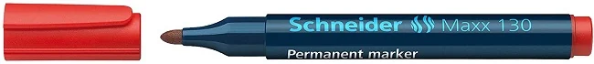 Permanent marker SCHNEIDER Maxx 130, varf rotund 1-3mm - rosu Permanent marker SCHNEIDER Maxx 130, varf rotund 1-3mm - rosu