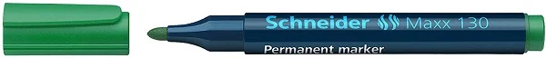 Permanent marker SCHNEIDER Maxx 130, varf rotund 1-3mm - verde