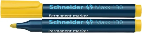 Permanent marker SCHNEIDER Maxx 130, varf rotund 1-3mm - galben Permanent marker SCHNEIDER Maxx 130, varf rotund 1-3mm - galben