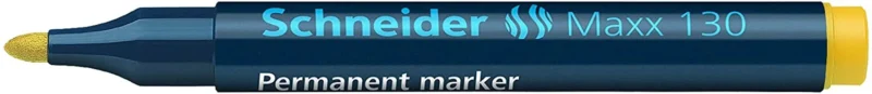 Permanent marker SCHNEIDER Maxx 130, varf rotund 1-3mm - galben