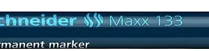 Permanent marker SCHNEIDER Maxx 133, varf tesit 1+4mm - albastru