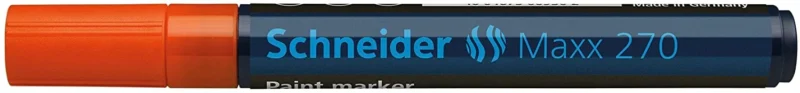 Marker cu vopsea SCHNEIDER Maxx 270, varf rotund 1-3mm - orange